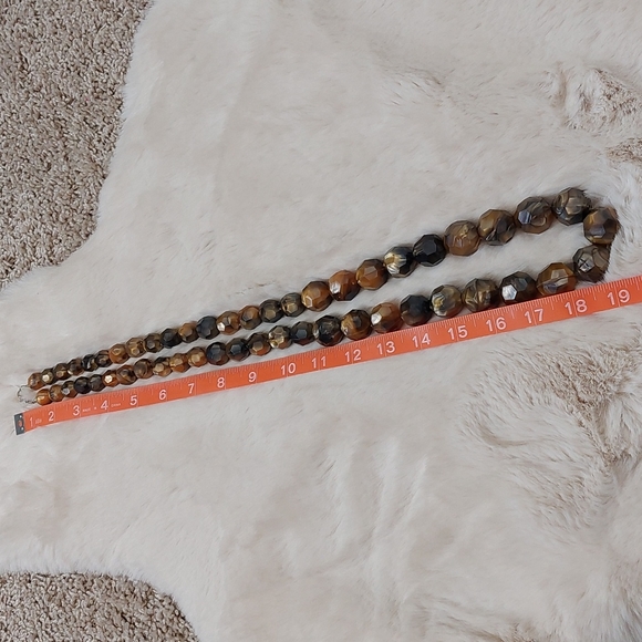 QVC faceted bead necklace, 38" long - Picture 2 of 5